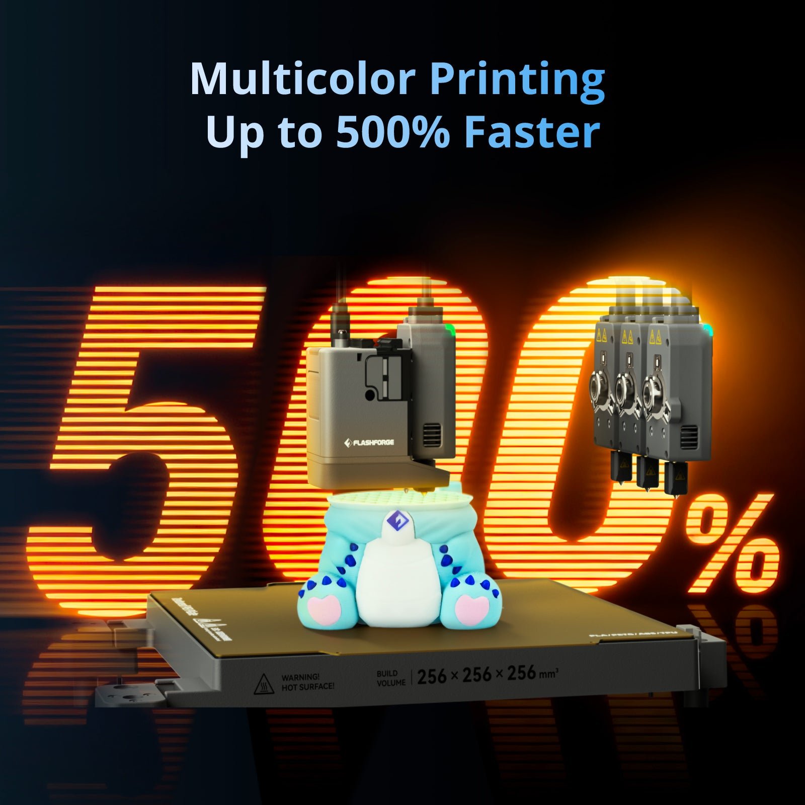 Impresión multicolor rápida en la Flashforge Creator 5