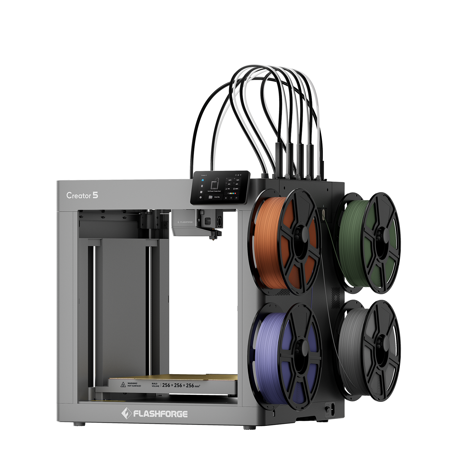 Flashforge Creator 5 con cuatro cabezales