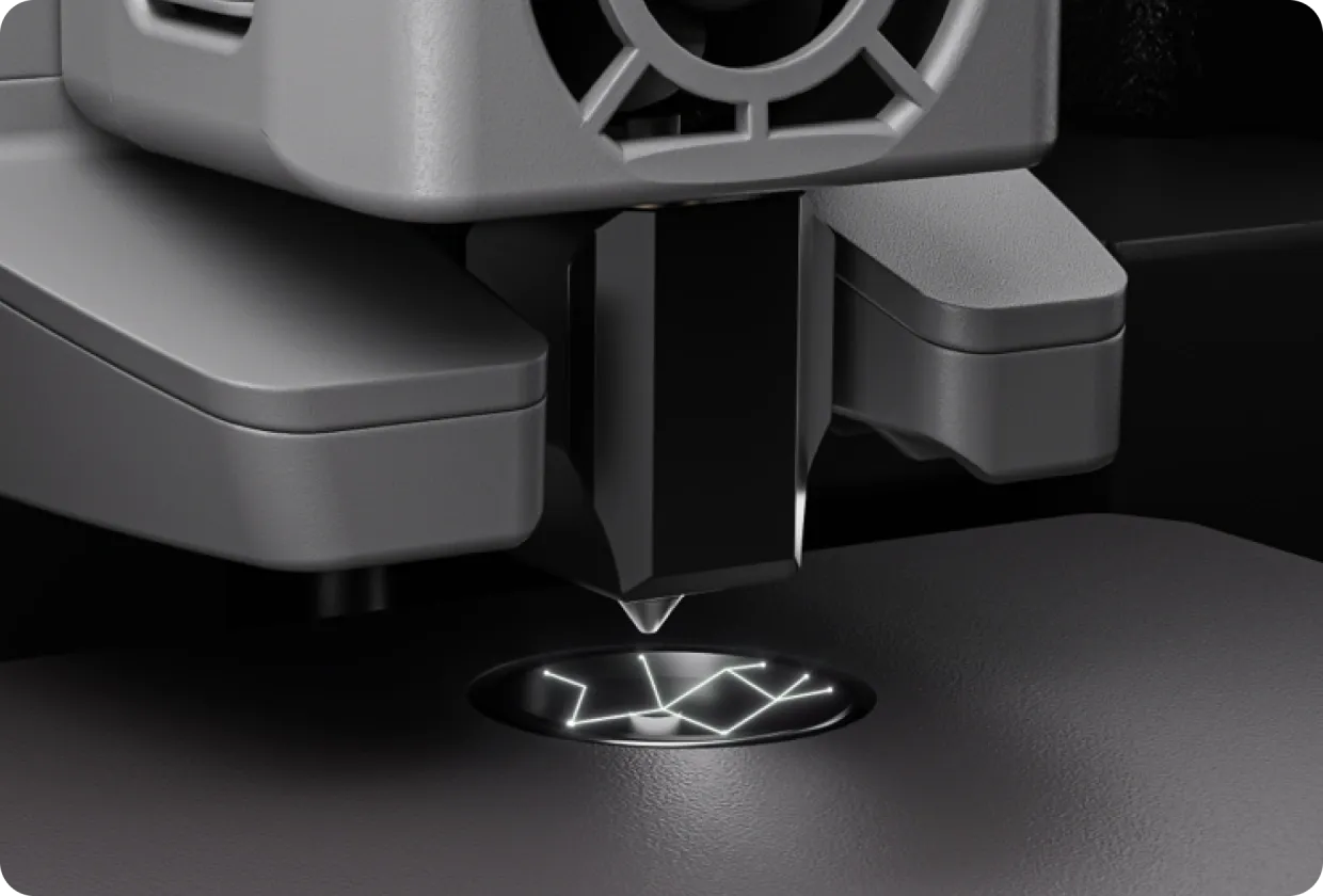 Calibración automática de offset entre los cuatro cabezales de la Creator 5 Pro