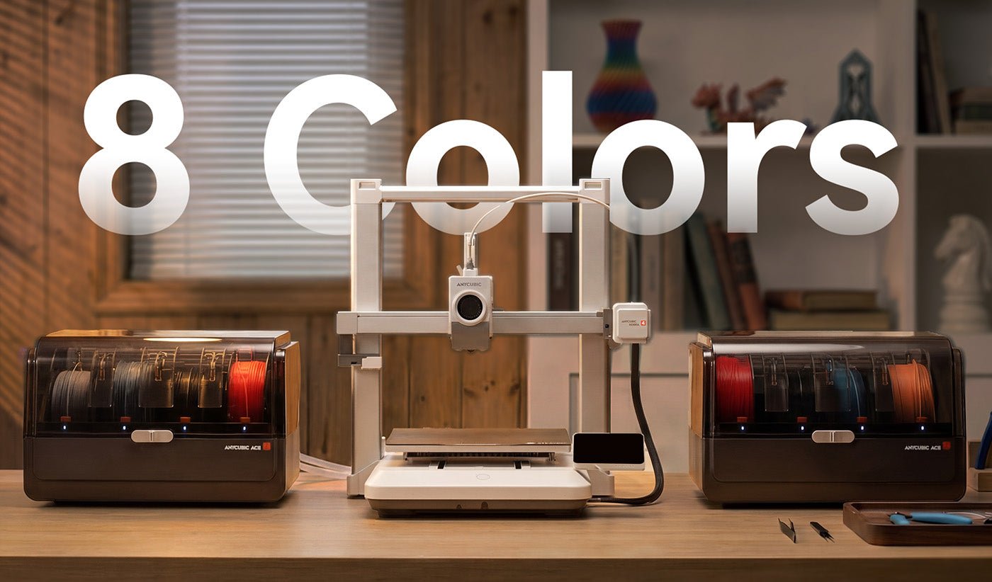ACE 2 Pro multicolor y secado activo de la Anycubic Kobra 4 Combo